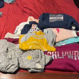 Cat & Jack Yellow and Gray Tee